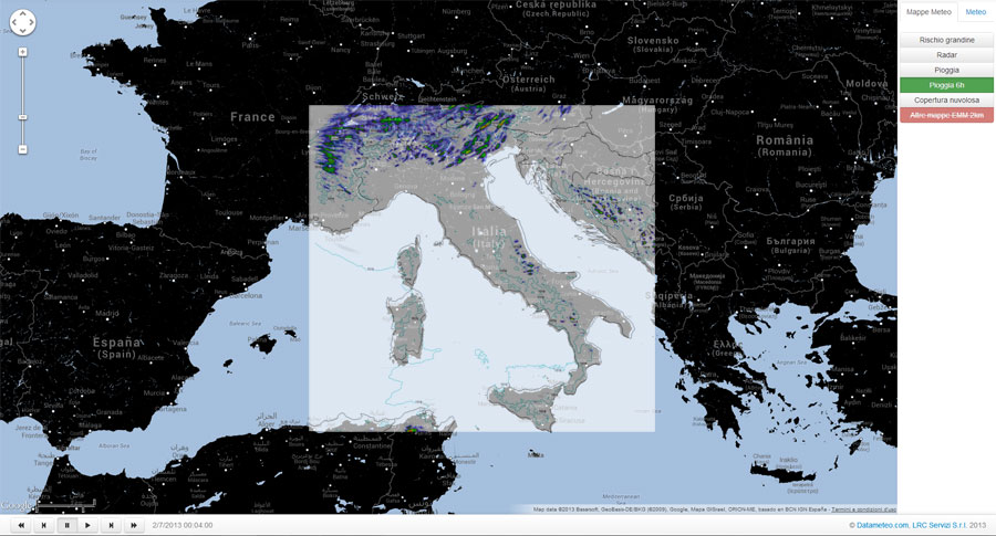 previsione grandine